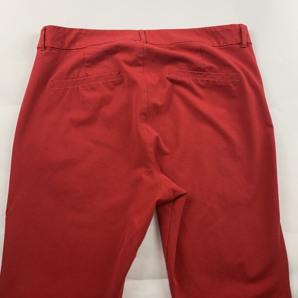 Old Navy Robbie Red Stretch Canvas High Rise Skinny Pixie Pant 16 - Picture 6 of 6